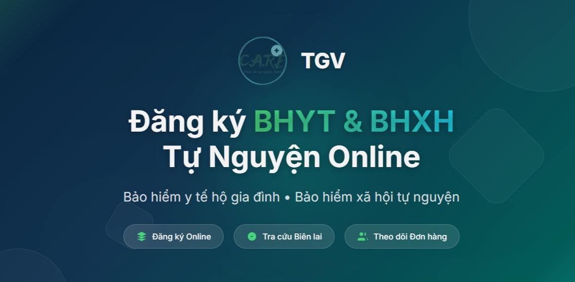 Trang đăng ký BHYT Online